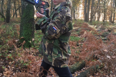 Lasergame feestje in het bos